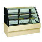 چراغ های LED چوب کابینت نمایش، کره Icecake Glass Display Cabinet
