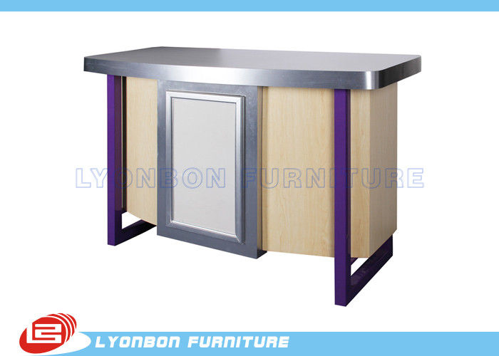 Store / Shop Cash Counter MDF Display SGS ISO , Laminated Melamine Finished